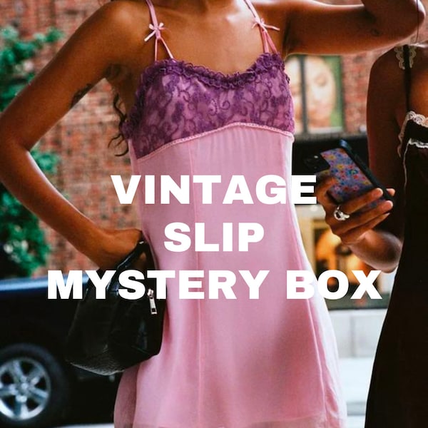 Vintage Slip Bundle Mystery Style Box!! (Slip Dresses, Slip Tops, Victoria's Secret, Corsets, Frederick's Hollywood, Deadstock, Y2K)