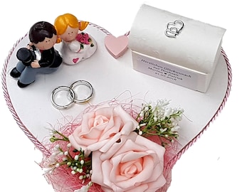 Geld schenken zur Hochzeit rosa Brautpaar