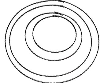 Kranzreifen Wellenringe gewellt zum Kränze binden, Drahtringe