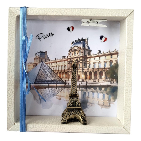 Geldgeschenk Verpackung Frankreich Paris Urlaub Reise Eiffelturm