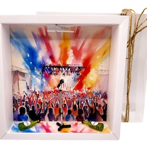 Geldgeschenk Verpackung Musikfestival Popkonzert Geschenkidee Tour Konzert