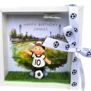Geldgeschenk Verpackung Fußball Geburtstagsgeschenk Sport Geschenk Mann personalisiert Wunschtext