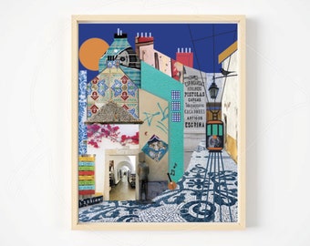 LISBON - Portugal Illustrated/Photographic Travel Poster - LIMITED EDITION!