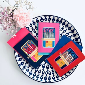 TARJETAS DE FELICITACIÓN / Portugal / Lata de sardinas portuguesa / Tarjetas ilustradas / Paquete de 3 tarjetas