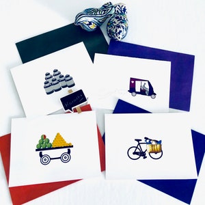 CARTES DE VUX | Karachi | Cartes photographiques / illustrées | Lot de 4 cartes