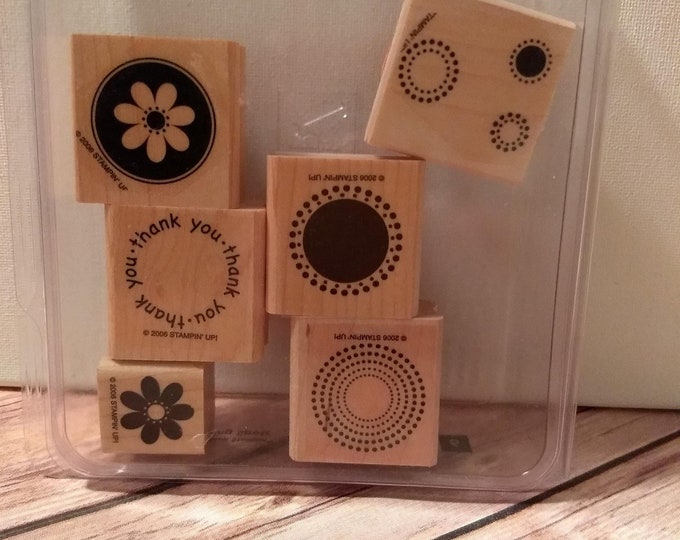 Seeing Spots Stampin' up Retired Wood Mounted Rubber Stamp, Set of Six ...