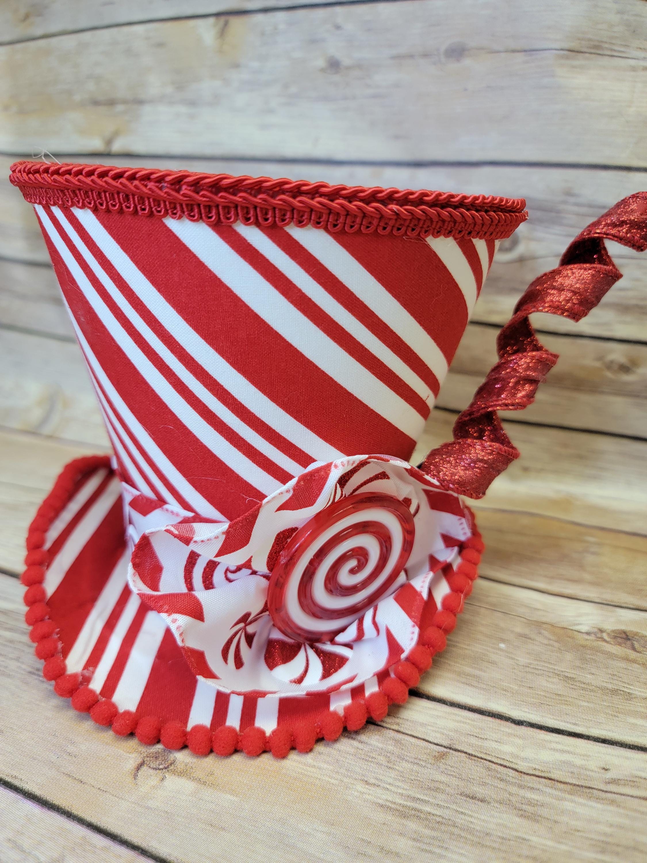Peppermint Striped Top Hat