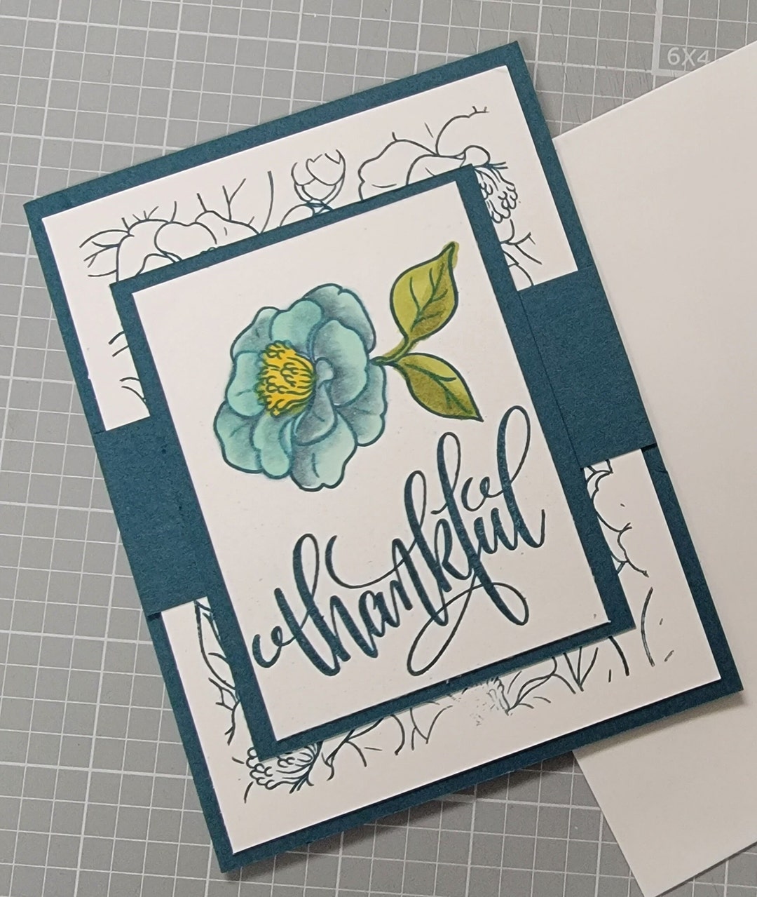 Thank You Card Set of 6, Greeting Cards, Thankful Floral Cards, Stampin ...