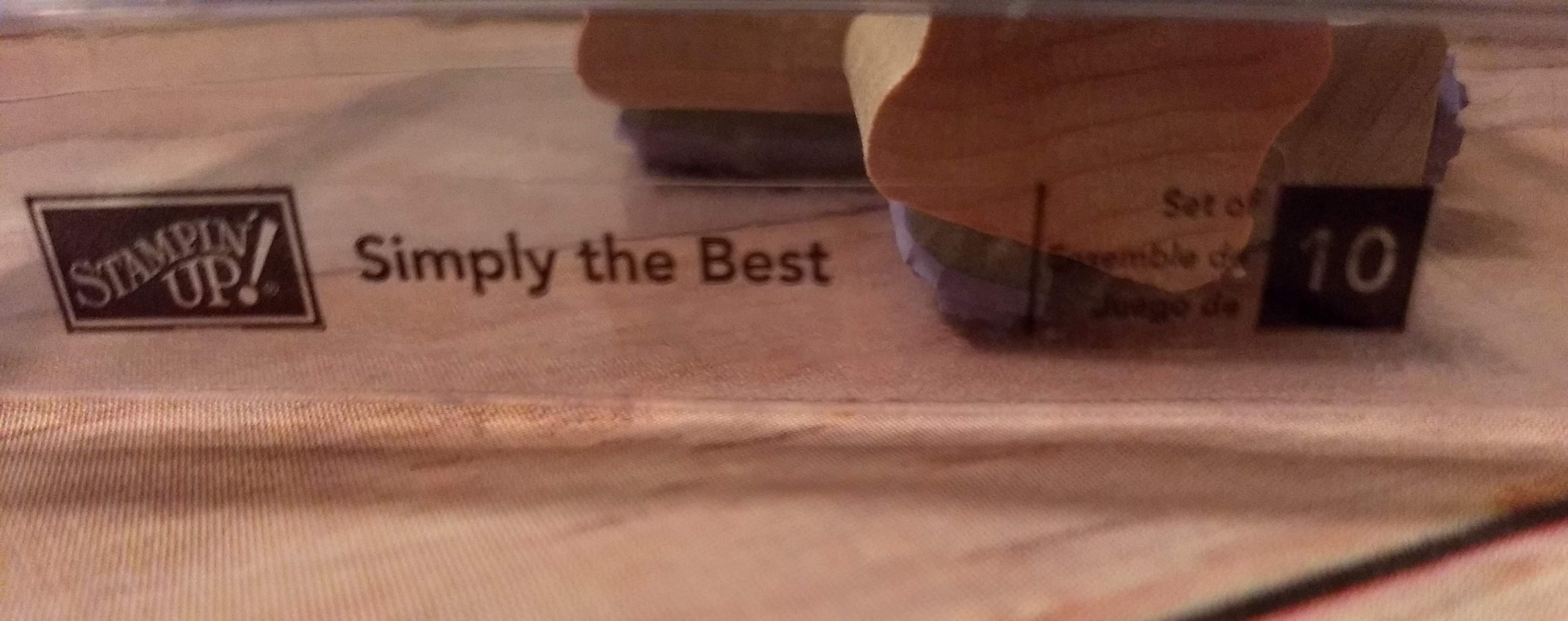 Stampin' up Retired Simply the Best Wood Mounted Rubber Stamp, Set of ...