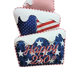 Patriotic Party Wreath Attachment, Red White & Blue Cake Decor, Americana Party Door Sign, 4th of July Celebration, Party Decor, Door Hanger