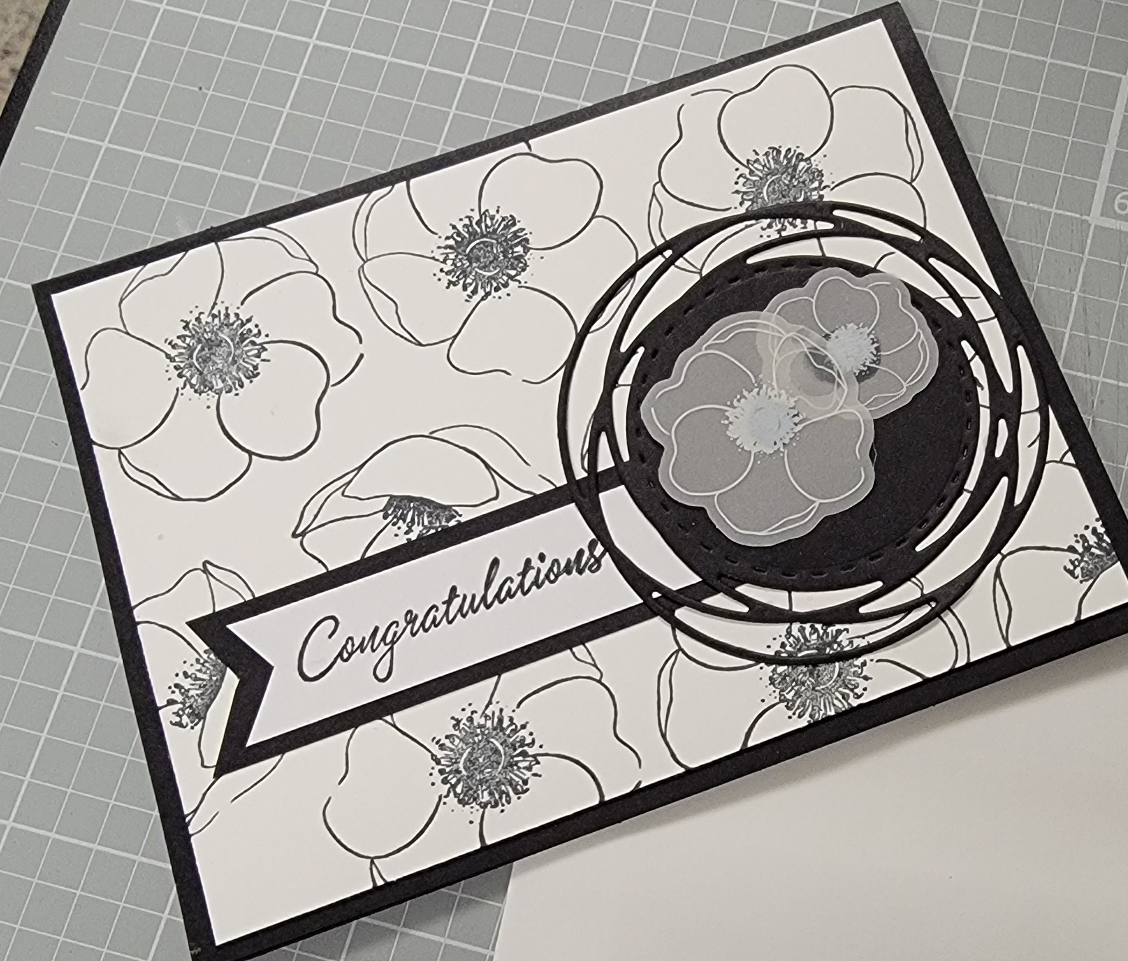 Stampin' UP All Occasion Card Set of 6, Basics Card Set, Poppies Themed ...