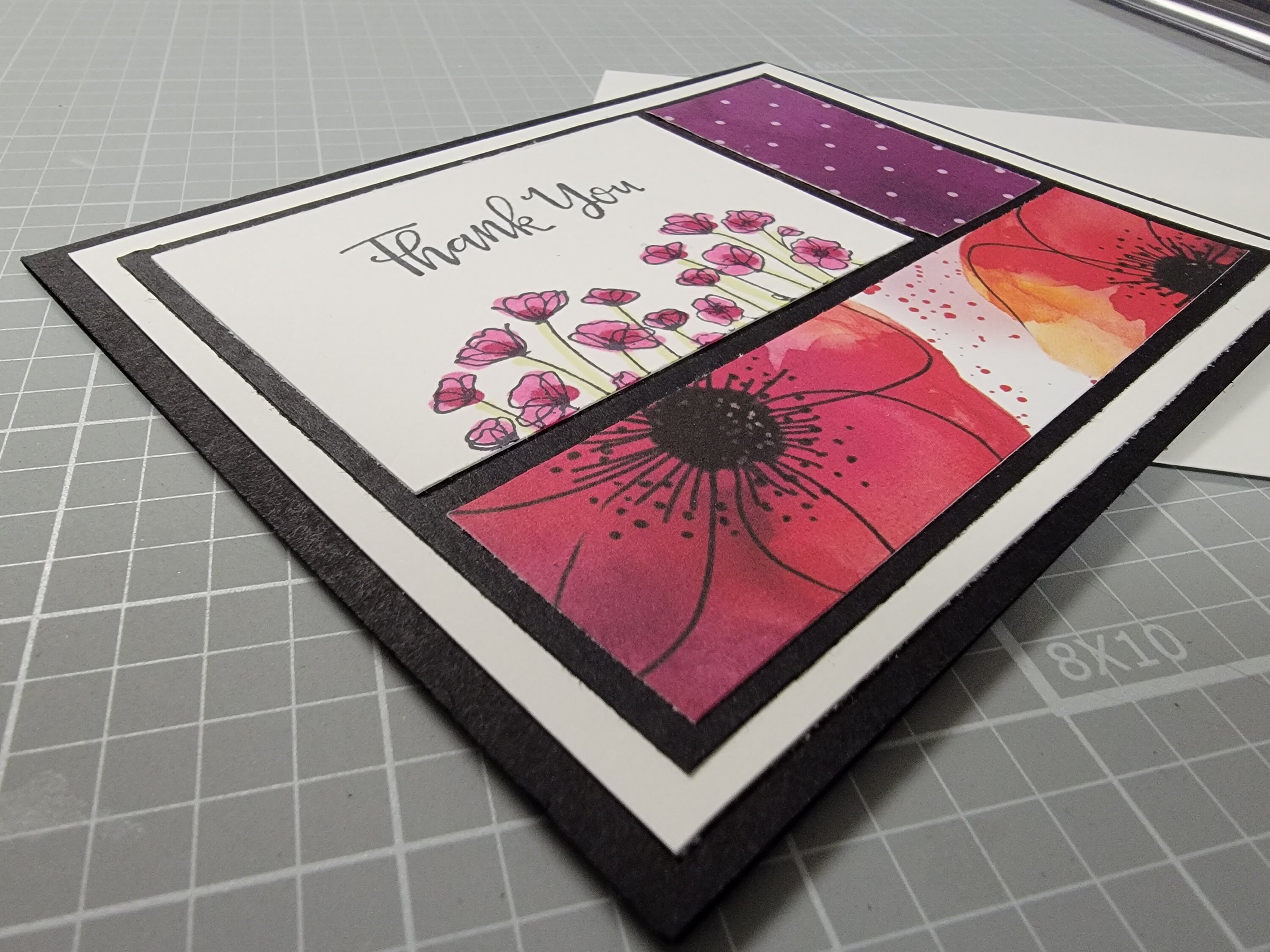 Thank You Card Set of 6, Greeting Card, Stampin' Up- Floral Card ...