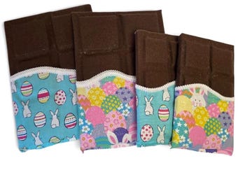 Easter Faux Chocolate Bar Decor, Fake Spring Candy Bar Bowl Filler, Easter Wreath Attachment, Handmade Easter Decoration, Fake Chocolate