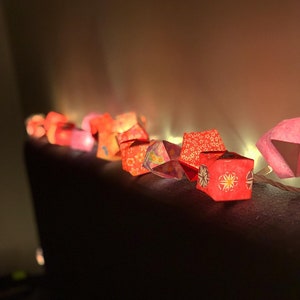 Origami Fairy Light Lanterns (Light not included), Cozy Night Light for Bedroom / Nursery, Original Paper Decoration