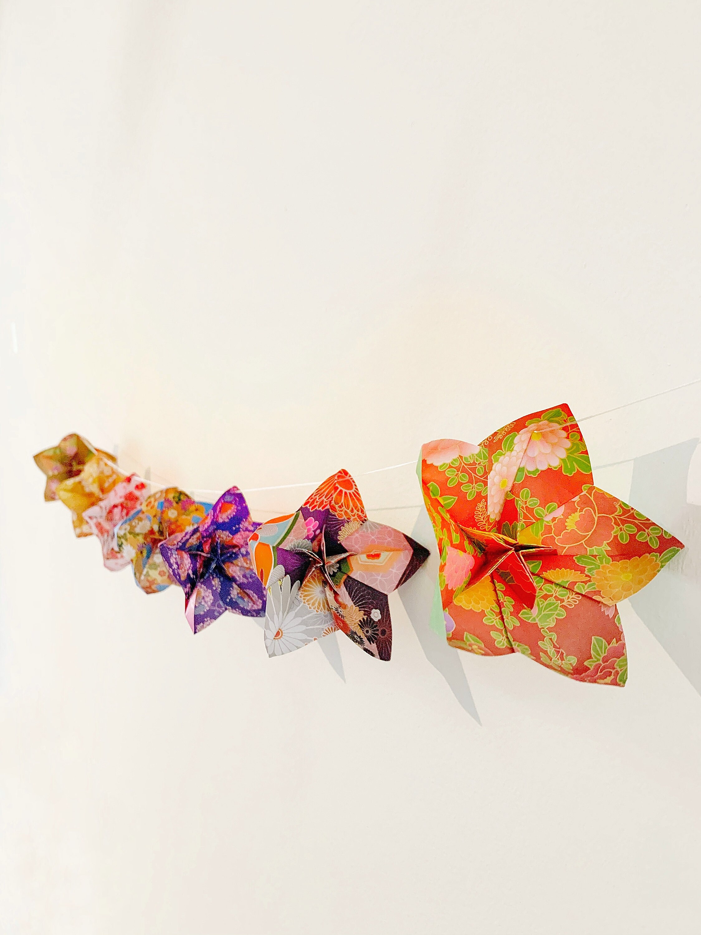 Origami Flower Garland Paper Garland Cherry Blossom Paper - Etsy Australia