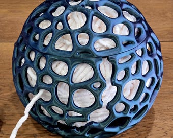 10" Voronoi Yarn Bowl (with or without lid)