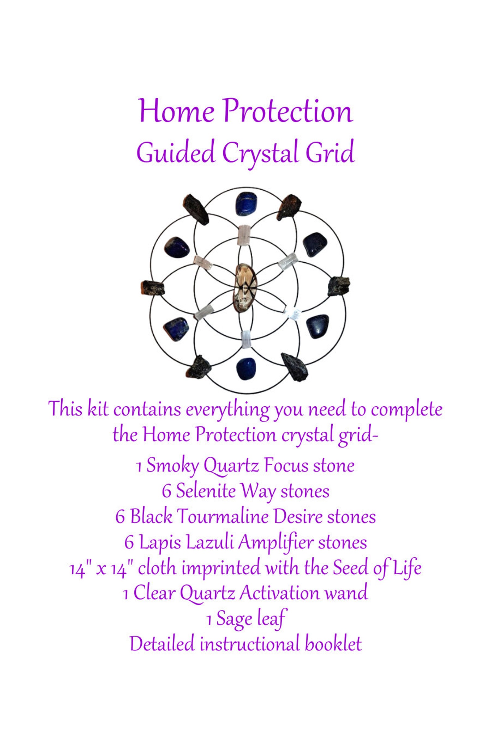 Home Protection - Traditional Crystal Grid - Etsy
