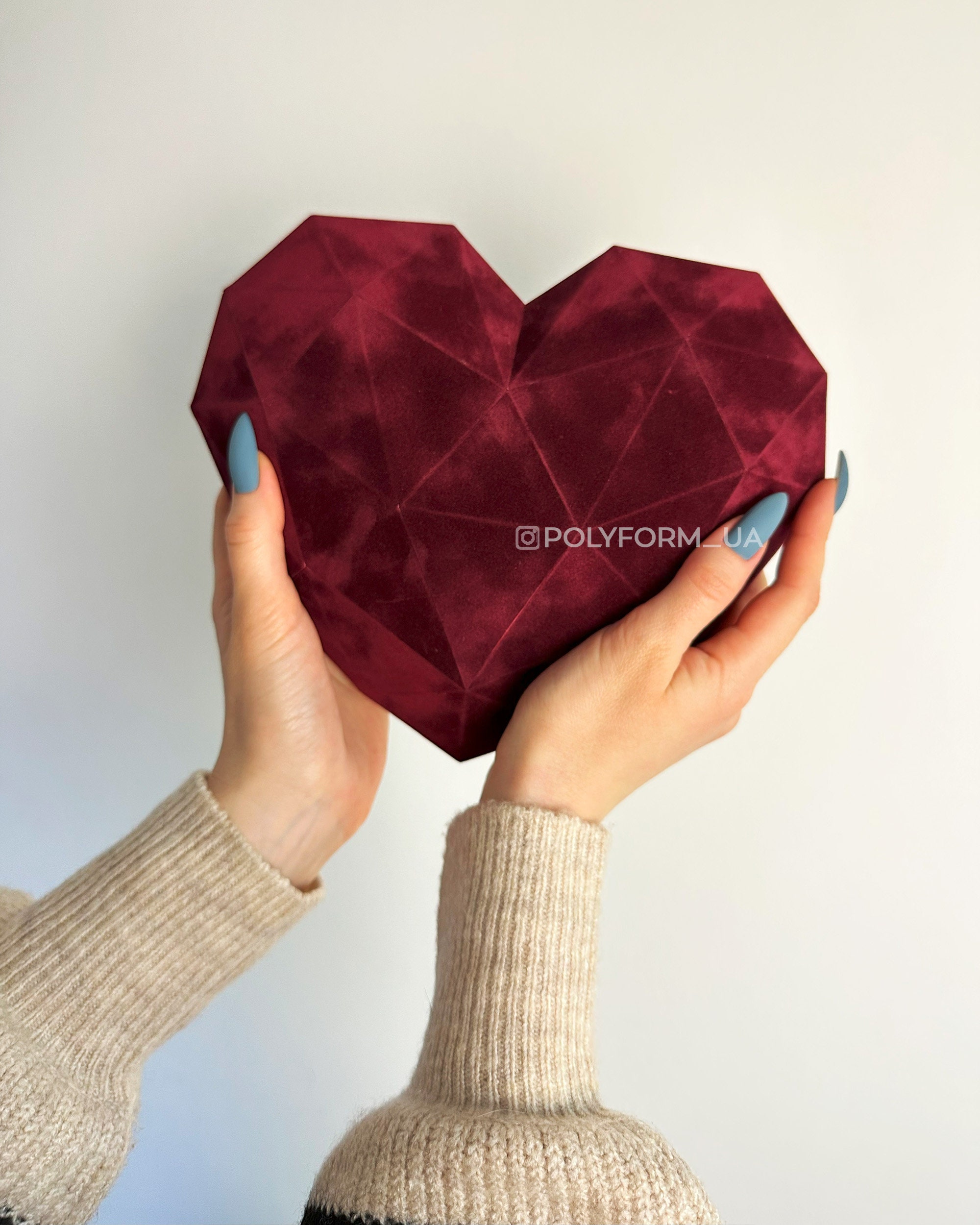 Heart DIY Low Poly Valentine's Day Love Papercraft PDF Template 3D - Etsy