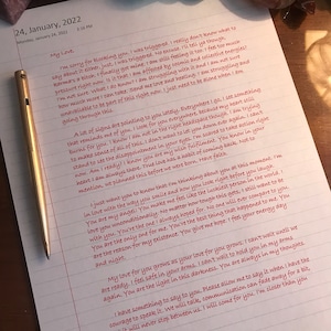 Gekanalter Liebesbrief von deiner besonderen Person