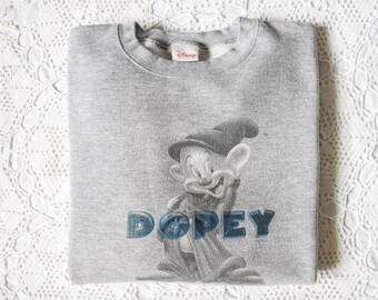 vintage oversized Disney DOPEY sweatshirt | vintage oversized Dopey snow white walt disney sweatshirt