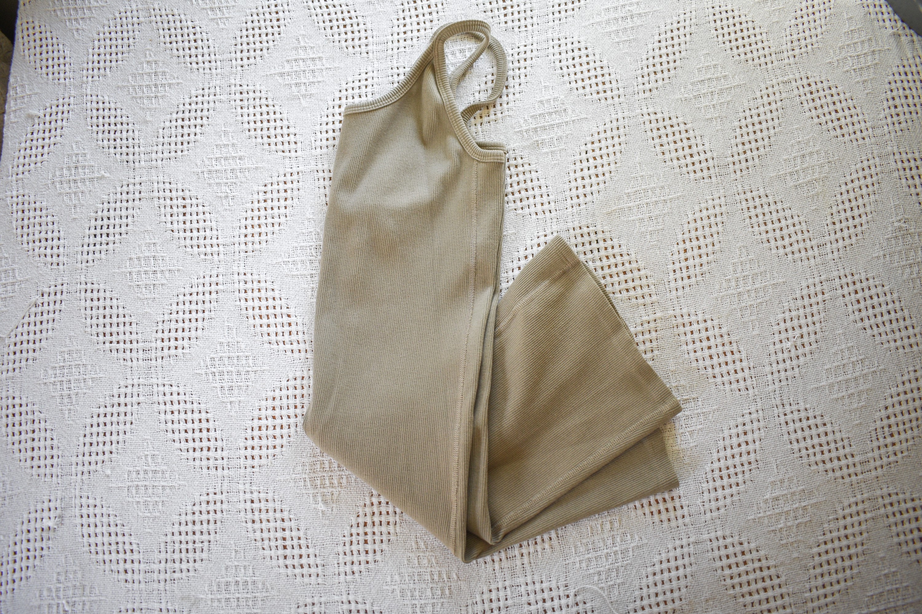 ARQ Nico Bikesuit in Taupe Ribbed Bodysuit -  Canada