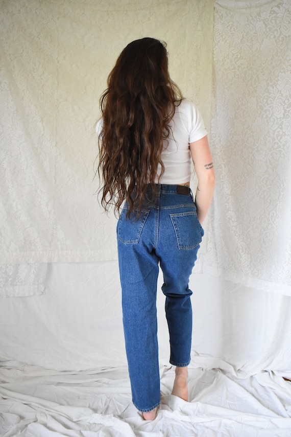 ll bean high waisted jeans