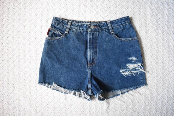 vintage Bongo high waist distressed jean short | … - image 4
