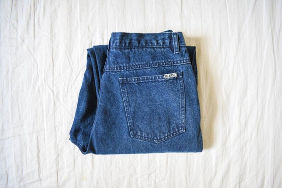 vintage Bill Blass dark wash jeans | 80s pleated … - image 2