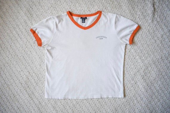 vintage rowing cropped ringer tee | vintage Ameri… - image 2