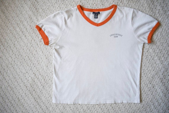 vintage rowing cropped ringer tee | vintage Ameri… - image 3