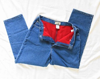 Fleece Lined Jeans - Etsy
