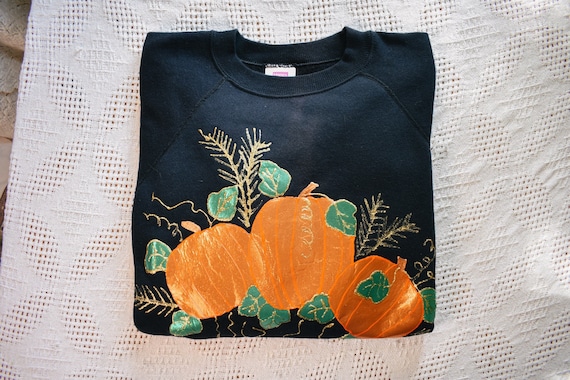 Pumpkins of Gold on Black Sweatshirt Pumpkins of Gold on Black Sweatshirt