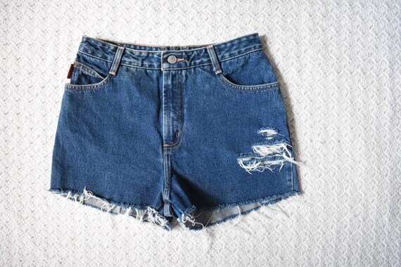 vintage Bongo high waist distressed jean short | … - image 3