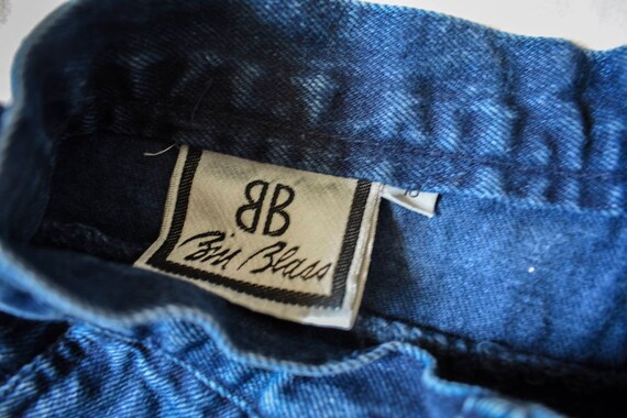 vintage Bill Blass dark wash jeans | 80s pleated … - image 6