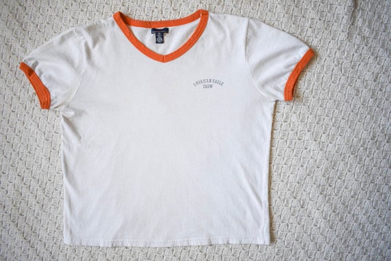 vintage rowing cropped ringer tee | vintage Ameri… - image 4