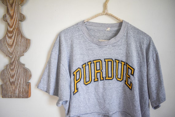 XL- vintage PURDUE university cropped Screen Star… - image 6