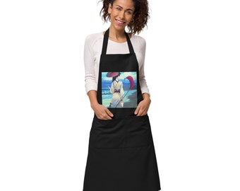 Discover the unique "Ai Art" kitchen apron - a modern eye-catcher for your kitchen