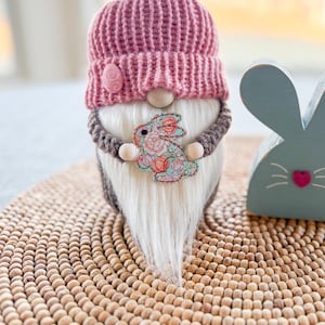 Bunny Gnome, Easter Gnome, Easter Decor, Easter Basket Stuffers, Spring Gnome, Bunny Decor, Easter Chic, Gnome Decor, Tiered Tray Decor