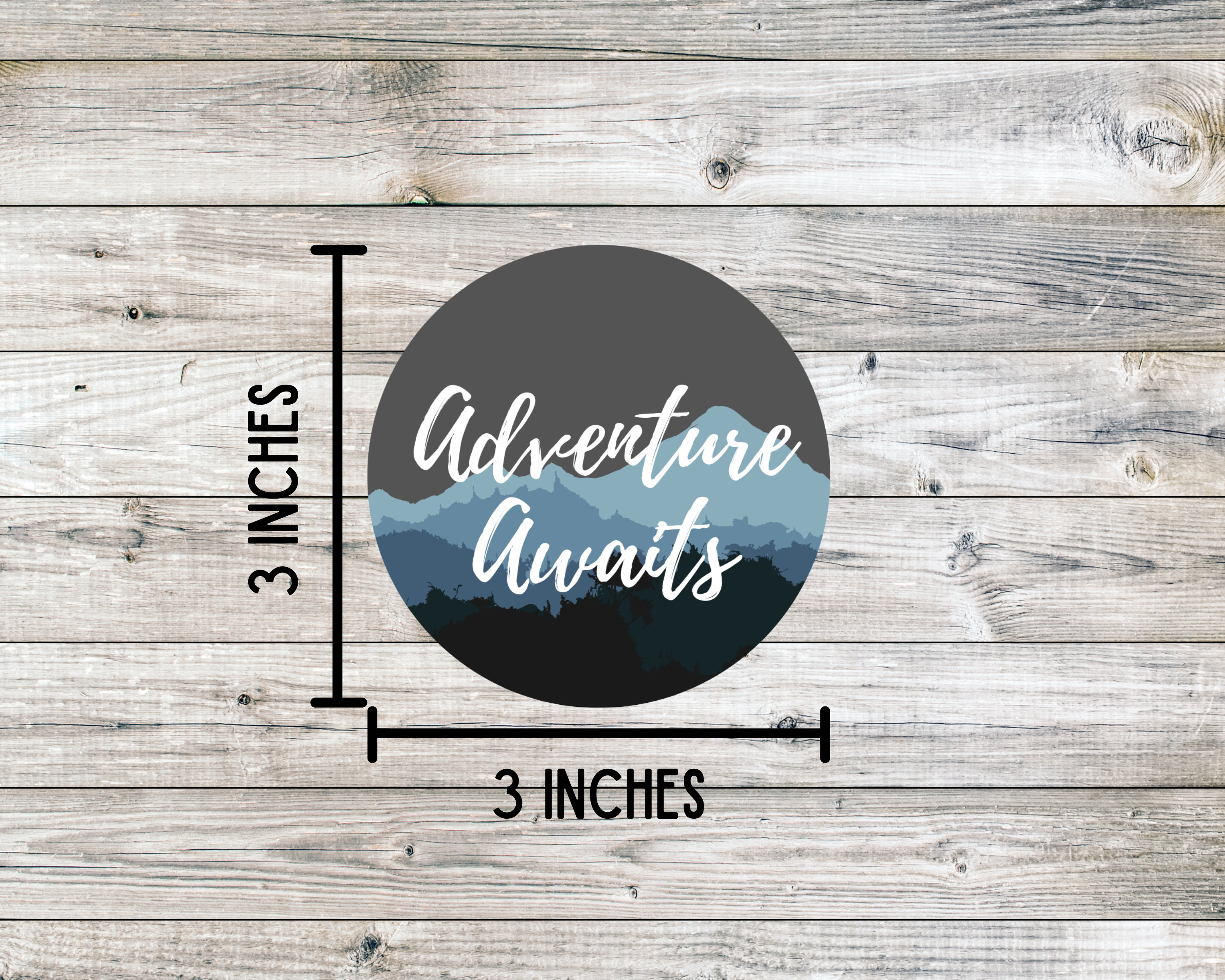Adventure Awaits Sticker, Mountain Sticker for Car, Nature Sticker for ...