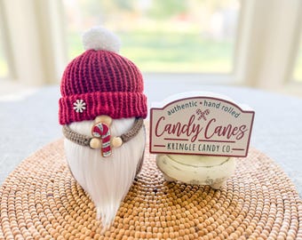 Candy Cane Gnome, Christmas Gnome, Winter Gnome, Gnome Decor, Holiday Gnome, Holiday Decor, Christmas Decor, Candy Cane Decor