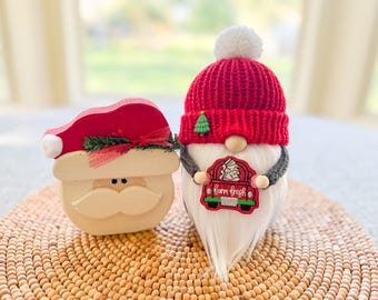 Christmas Tree Cake Truck Gnome, Christmas Gnome, Winter Gnome, Gnome Decor, Holiday Gnome, Holiday Decor, Christmas Decor, Christmas Cake