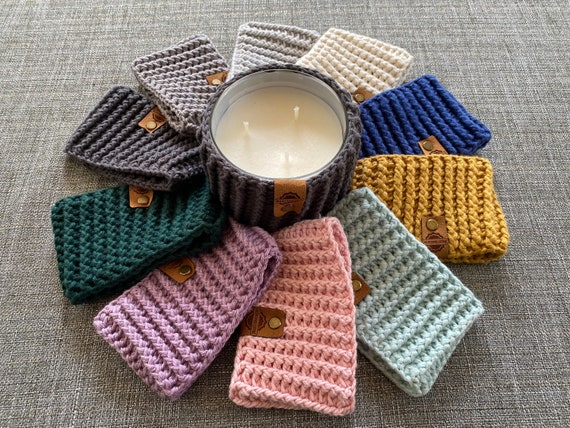 Farmhouse Candle Cozy, Candle Cover, 3-Wick Candle Cover, Candle Holder, Candle Cover, Jar Cover, Crochet Candle Holder, Candle Home Decor