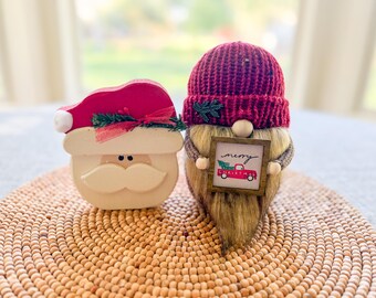 Christmas Truck Gnome, Merry Christmas Gnome, Winter Gnome, Gnome Decor, Holiday Gnome, Holiday Decor, Christmas Decor