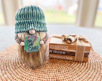Camping Gnome, Summer Gnome, Summer Decor, Camper Decor, Tiered Tray Decor, Gnome Decor, Camping Decor, Tiered Tray Gnome, Spring Gnome