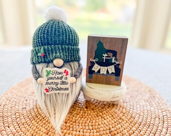 Merry Little Christmas Gnome, Winter Gnome, Gnome Decor, Holiday Gnome, Holiday Decor, Christmas Decor, Merry Little Chrismtas Decor