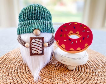 Toaster Pastry Gnome, Breakfast Gnome, Food Gnome, Food Decor, Tiered Tray Decor, Gnome Decor, Toaster Pastry Decor, Breakfast Decor
