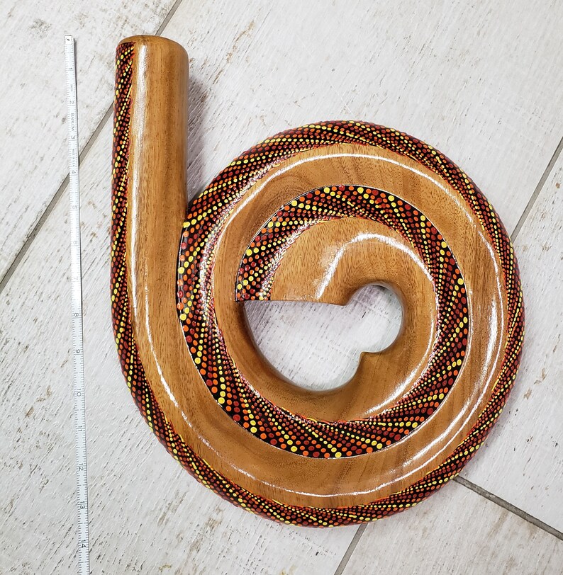 Didgeridoo Spiral Hand Painted Wood Didgeridoo image 2