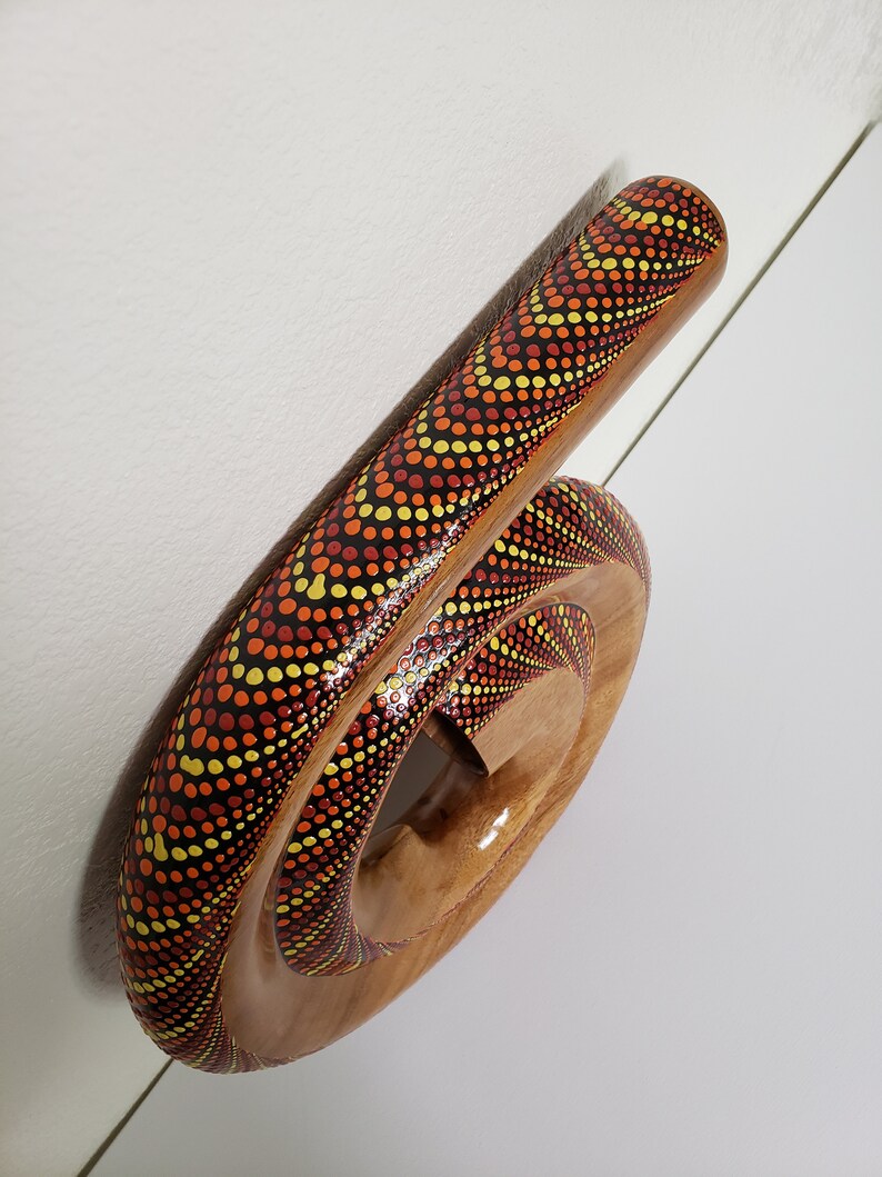 Didgeridoo Spiral Hand Painted Wood Didgeridoo image 3