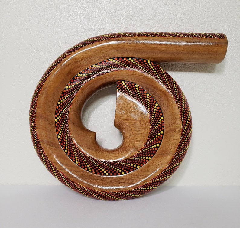 Didgeridoo Spiral Hand Painted Wood Didgeridoo image 1