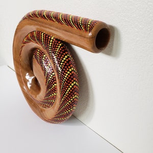 Didgeridoo Spiral Hand Painted Wood Didgeridoo image 5